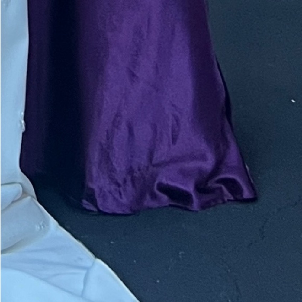 Lulu's Purple Satin Maxi Dress - Picture 14 of 14